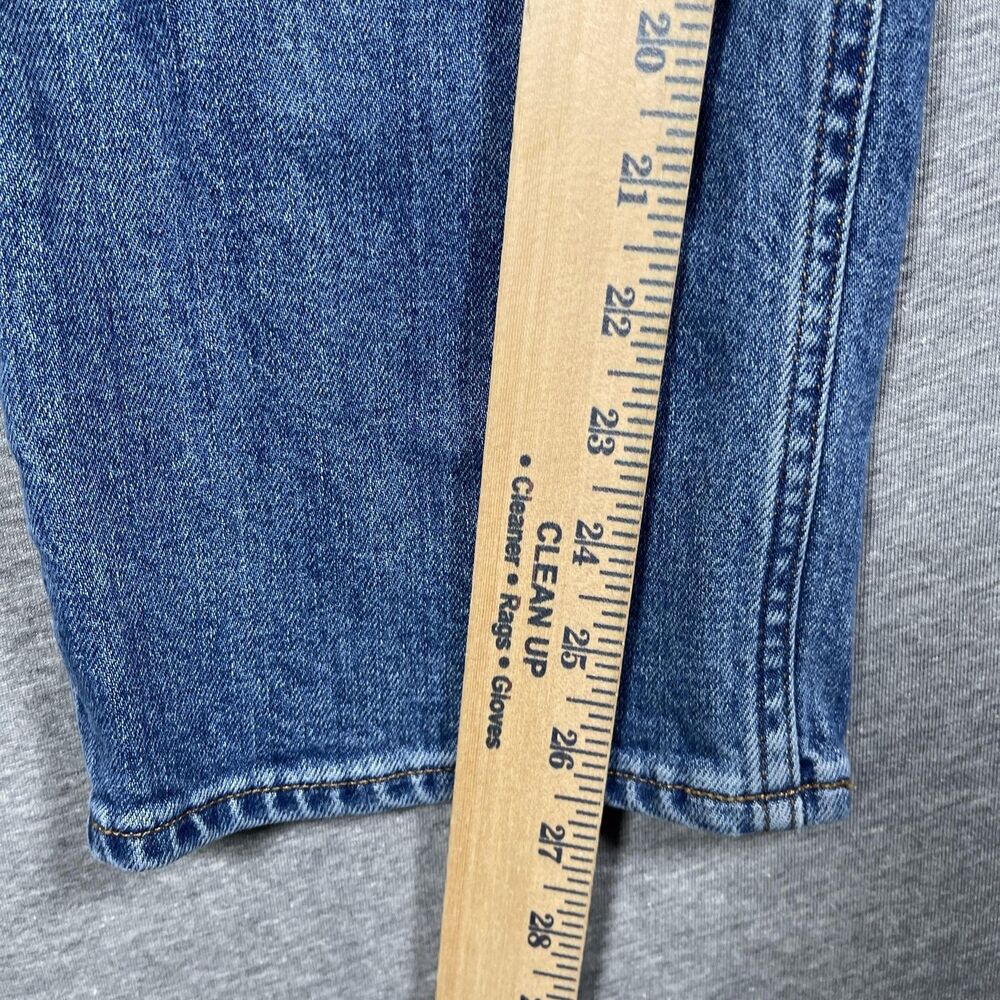 Denim Forum Jeans Womens 25 Blue The Arlo High Rise Straight 28L - Picture 5 of 10